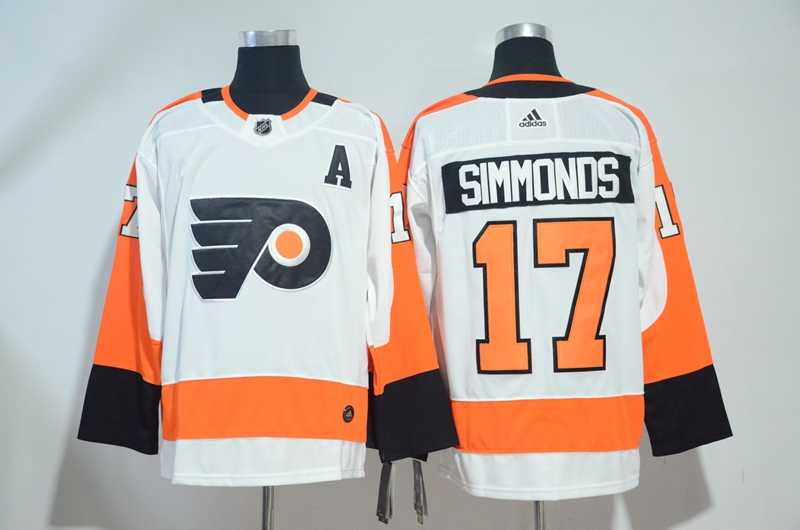 Philadelphia Flyers #17 Wayne Simmonds White Adidas Stitched Jersey